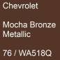 Preview: Chevrolet, Mocha Bronze Metallic, 76 / WA518Q.